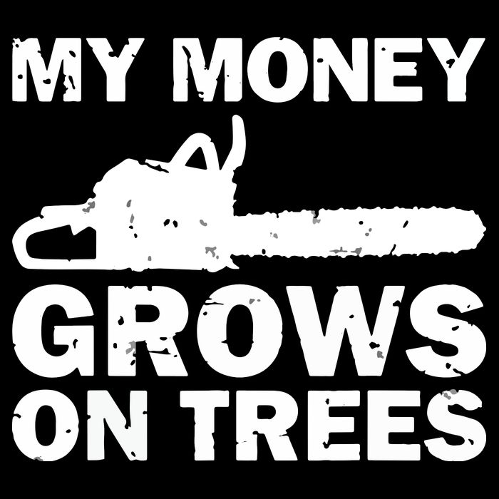 My Money Grows On Trees Funny Logger Arborist Logging Daily Commute Backpack