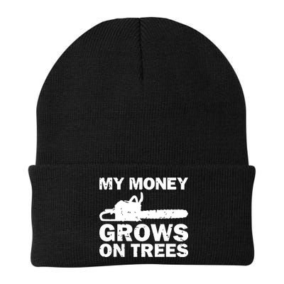 My Money Grows On Trees Funny Logger Arborist Logging Beanie