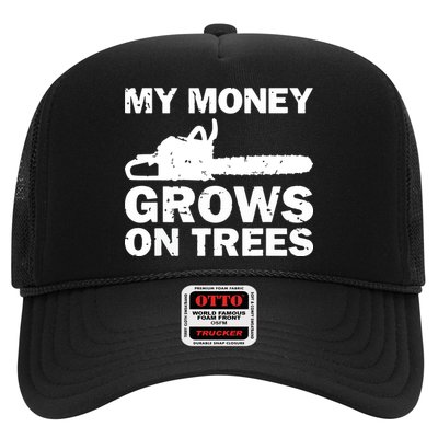 My Money Grows On Trees Funny Logger Arborist Logging Trucker Hat