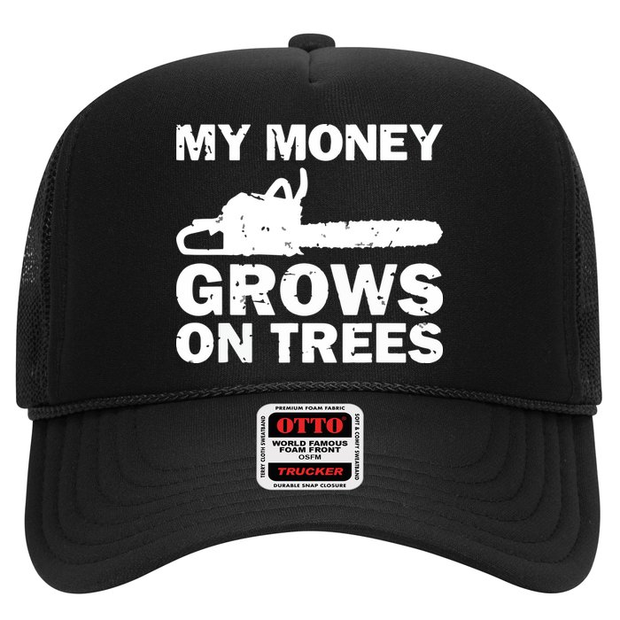My Money Grows On Trees Funny Logger Arborist Logging Trucker Hat