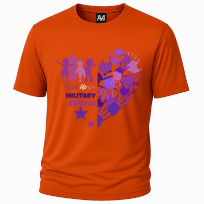 Military Month Great Gift Purple Up Gift Cooling Performance Crew T-Shirt