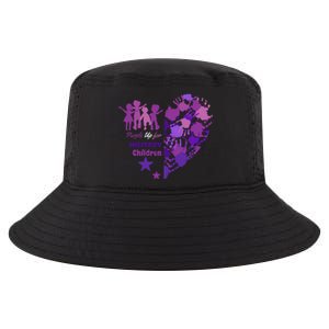 Military Month Great Gift Purple Up Gift Cool Comfort Performance Bucket Hat