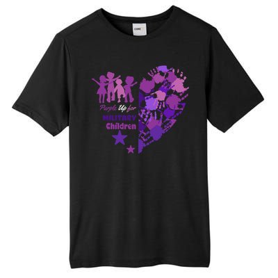 Military Month Great Gift Purple Up Gift Tall Fusion ChromaSoft Performance T-Shirt