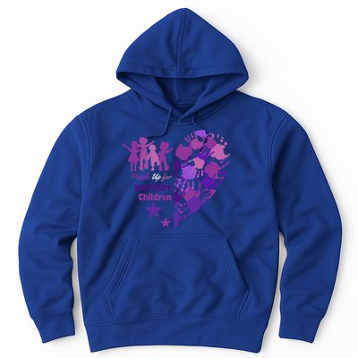 Military Month Great Gift Purple Up Gift Hoodie