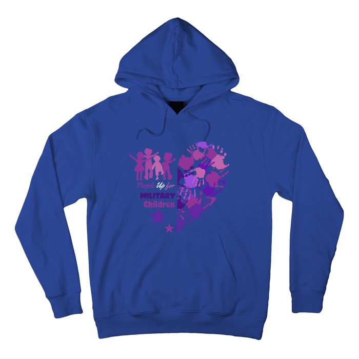 Military Month Great Gift Purple Up Gift Hoodie