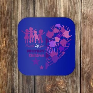 Military Month Great Gift Purple Up Gift Coaster