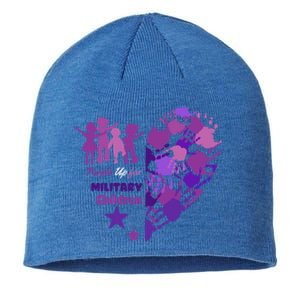 Military Month Great Gift Purple Up Gift Sustainable Beanie