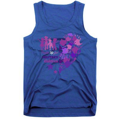 Military Month Great Gift Purple Up Gift Tank Top