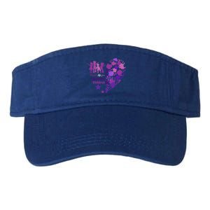 Military Month Great Gift Purple Up Gift Valucap Bio-Washed Visor