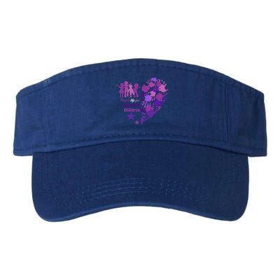 Military Month Great Gift Purple Up Gift Valucap Bio-Washed Visor