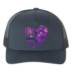 Military Month Great Gift Purple Up Gift Yupoong Adult 5-Panel Trucker Hat