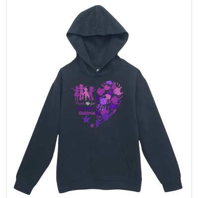 Military Month Great Gift Purple Up Gift Urban Pullover Hoodie