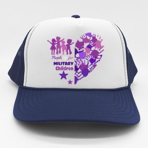 Military Month Great Gift Purple Up Gift Trucker Hat