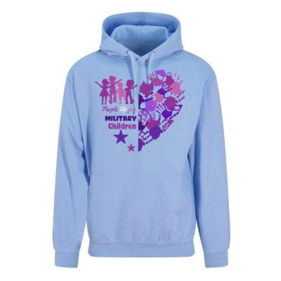 Military Month Great Gift Purple Up Gift Unisex Surf Hoodie