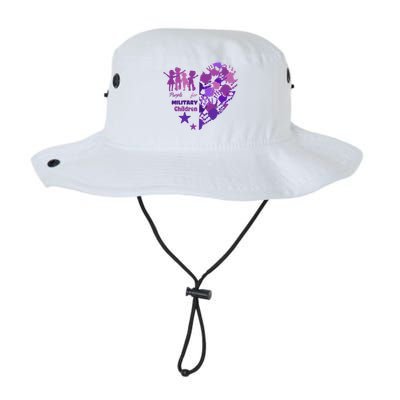 Military Month Great Gift Purple Up Gift Legacy Cool Fit Booney Bucket Hat