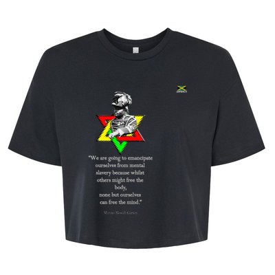 Marcus Mosiah Garvey Quote Jamaican National Hero Bella+Canvas Jersey Crop Tee