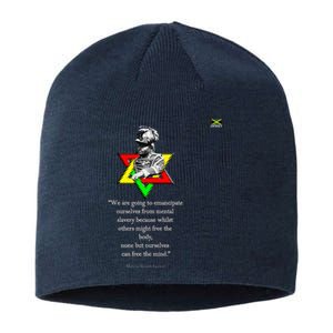 Marcus Mosiah Garvey Quote Jamaican National Hero Sustainable Beanie