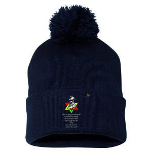 Marcus Mosiah Garvey Quote Jamaican National Hero Pom Pom 12in Knit Beanie