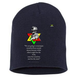 Marcus Mosiah Garvey Quote Jamaican National Hero Short Acrylic Beanie