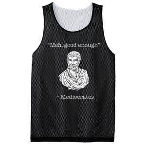 Mediocrates Meh Good Enough Greek Mediocrates Mesh Reversible Basketball Jersey Tank