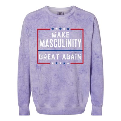 Make Masculinity Great Again Colorblast Crewneck Sweatshirt