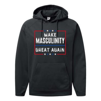 Make Masculinity Great Again Performance Fleece Hoodie