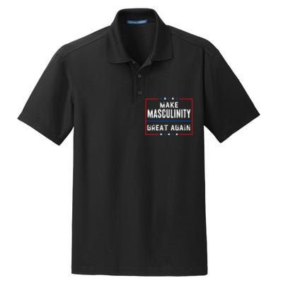 Make Masculinity Great Again Dry Zone Grid Polo