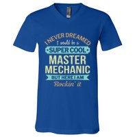 Master Mechanic Gift Funny Gift V-Neck T-Shirt