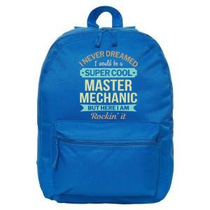 Master Mechanic Gift Funny Gift 16 in Basic Backpack