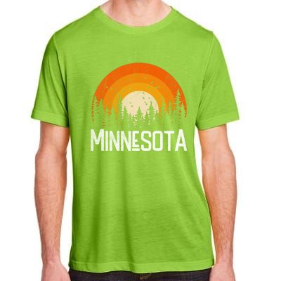 Minnesota Meaningful Gift Retro Style Vintage 70s 80s Gift Adult ChromaSoft Performance T-Shirt