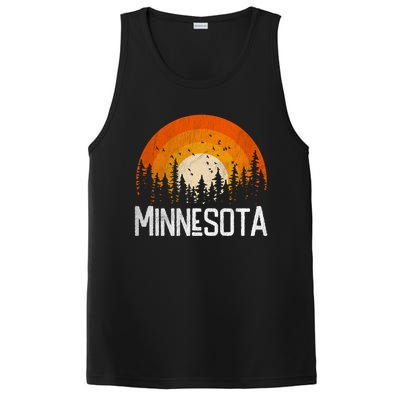 Minnesota Meaningful Gift Retro Style Vintage 70s 80s Gift PosiCharge Competitor Tank