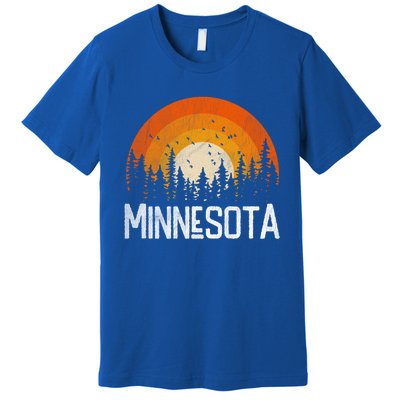 Minnesota Meaningful Gift Retro Style Vintage 70s 80s Gift Premium T-Shirt