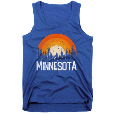 Minnesota Meaningful Gift Retro Style Vintage 70s 80s Gift Tank Top