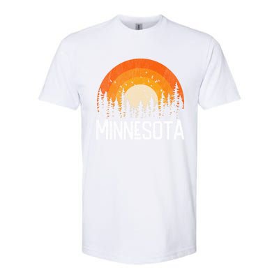 Minnesota Meaningful Gift Retro Style Vintage 70s 80s Gift Softstyle CVC T-Shirt