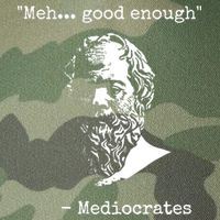 Mediocrates Meh Good Enough Sarcasm Legacy Tie Dye Trucker Hat