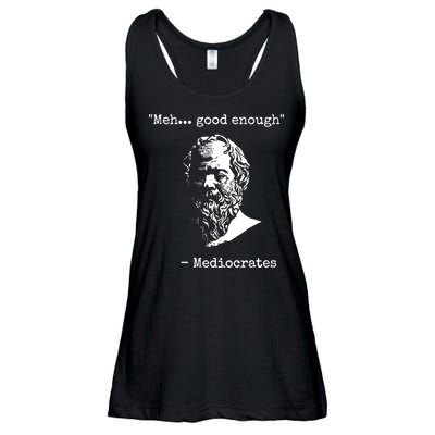 Mediocrates Meh Good Enough Sarcasm Ladies Essential Flowy Tank
