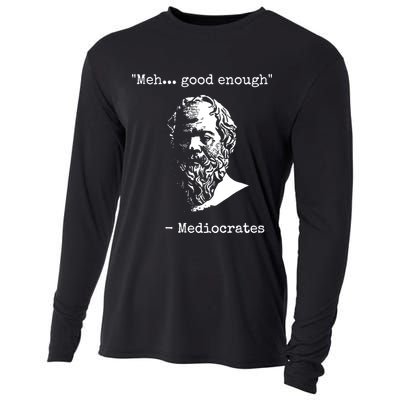 Mediocrates Meh Good Enough Sarcasm Cooling Performance Long Sleeve Crew