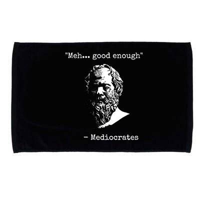 Mediocrates Meh Good Enough Sarcasm Microfiber Hand Towel