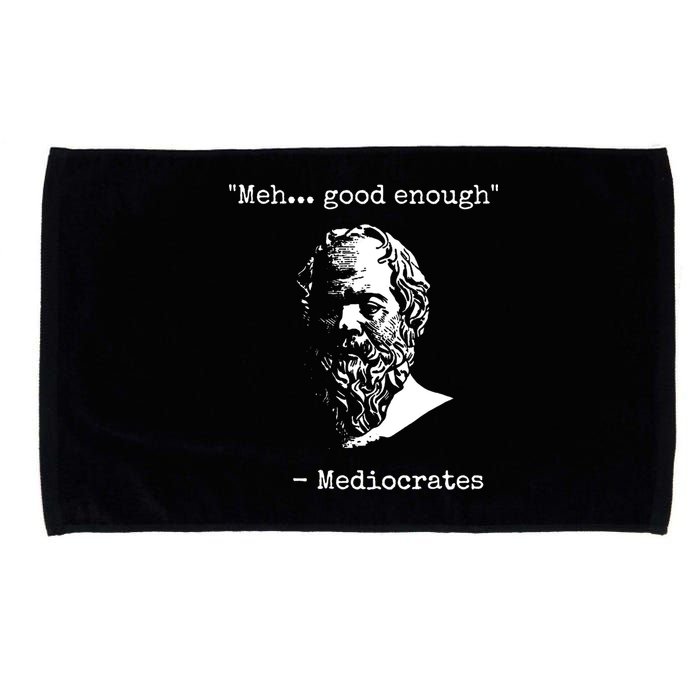 Mediocrates Meh Good Enough Sarcasm Microfiber Hand Towel
