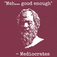 Mediocrates Meh Good Enough Sarcasm 16oz Travel Tumbler