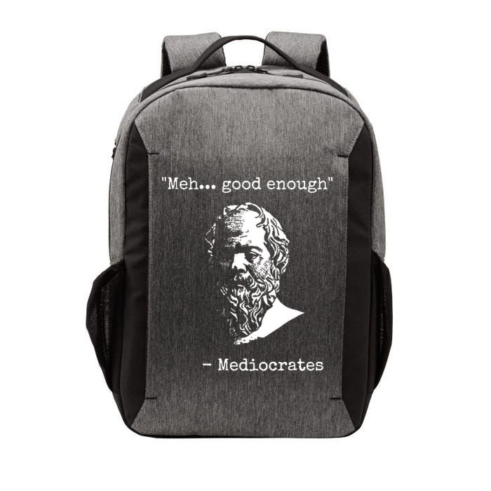 Mediocrates Meh Good Enough Sarcasm Vector Backpack