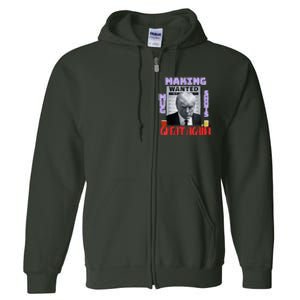 Making Mugshots Great Again Trump 2024 Mugshot President Full Zip Hoodie