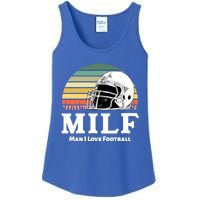 Milf Meaningful Gift I Love Football Helmet Gift Ladies Essential Tank