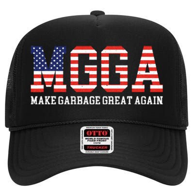 Mgga Make Garbage Great Again High Crown Mesh Back Trucker Hat