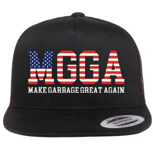 Mgga Make Garbage Great Again Flat Bill Trucker Hat