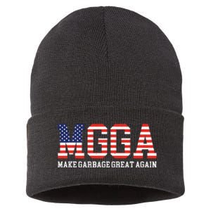 Mgga Make Garbage Great Again Sustainable Knit Beanie