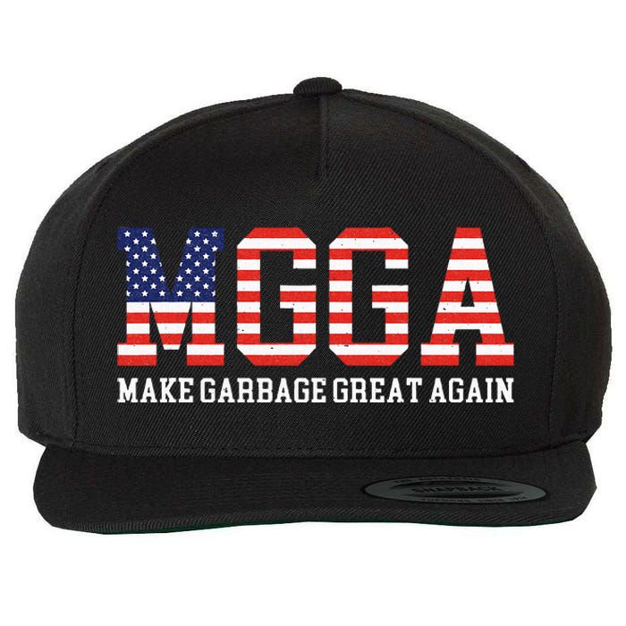 Mgga Make Garbage Great Again Wool Snapback Cap