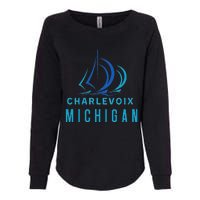 Michigan Michigander Great Lakes Lake Charlevoix Souvenir Womens California Wash Sweatshirt