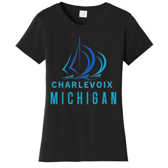 Michigan Michigander Great Lakes Lake Charlevoix Souvenir Women's T-Shirt