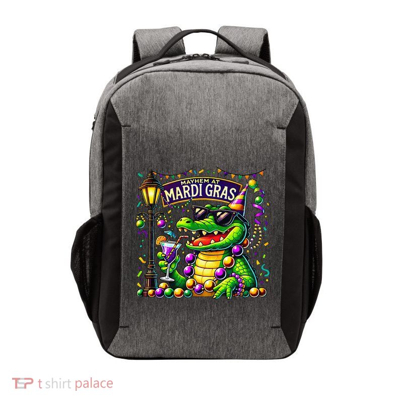 Mardigator Mardi Gras Alligator Costumemardi Gras Vector Backpack